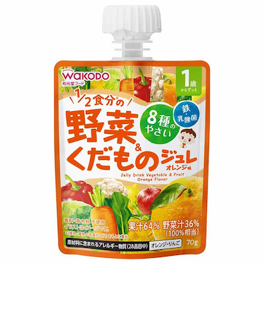 ◎1歳からのMYジュレ ドリンク 1/2食分の野菜＆くだもの オレンジ味
