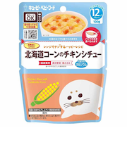 ◎レンジでチンする ハッピーレシピ 北海道コーンのチキンシチュー 離乳食