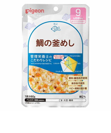 ◎食育レシピR9 鯛の釜めし 80g 離乳食