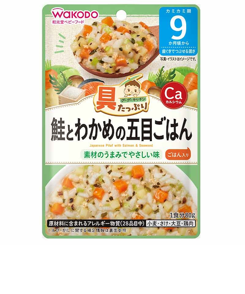 ◎具たっぷりグーグーキッチン 鮭とわかめの五目ごはん 離乳食