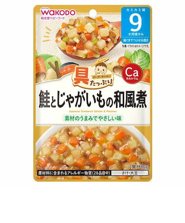 ◎具たっぷりグーグーキッチン 鮭とじゃがいもの和風煮 離乳食