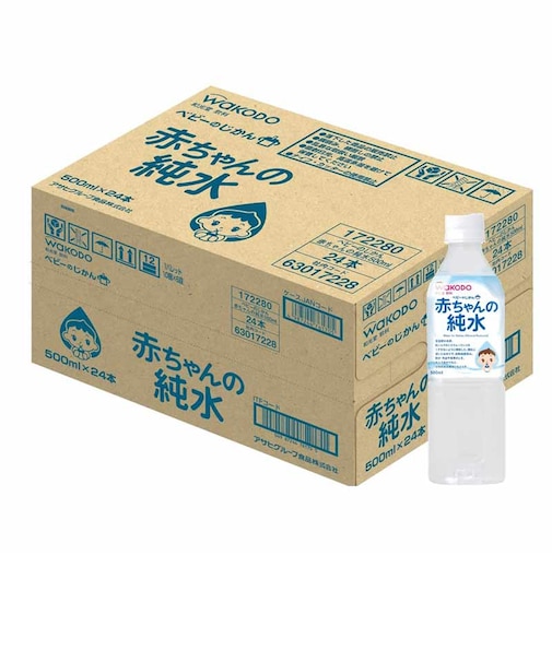 ◎[ケース販売]ベビーのじかん 赤ちゃんの純水 500ml×24本