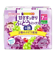 ◎ごくごく果実 甘さすっきり ぶどうミックス＋鉄 125ml×3本