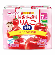 ◎ごくごく果実 甘さすっきり りんご＋鉄 125ml×3本