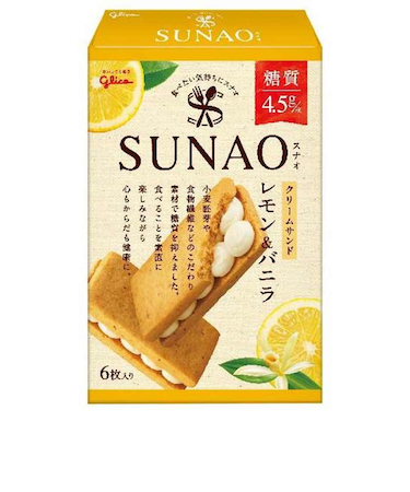 ◎SUNAO クリームサンド レモン＆バニラ 6枚入り