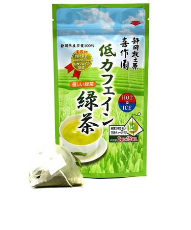◎低カフェイン緑茶ティーバッグ 15ティーバッグ