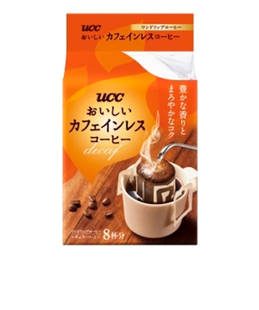 ◎UCC おいしいカフェインレスコーヒー ドリップ 8杯分