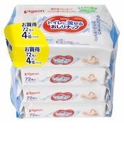 トイレに流せるおしりナップ 72枚×4個パック