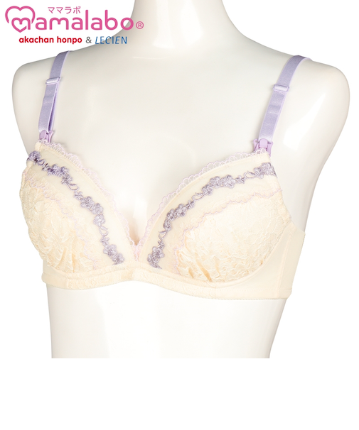 シルエットキレイノンワイヤーブラ　アイボリー