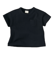 [ベビー]いつものTシャツ　半袖　天竺素材　ブラック
