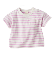 [ベビー]いつものTシャツ　半袖　天竺素材　パープル