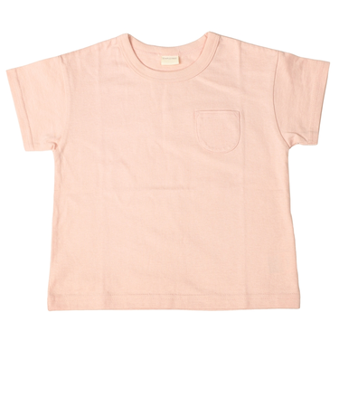 [キッズ]いつものTシャツ　半袖　天竺素材　ピンク