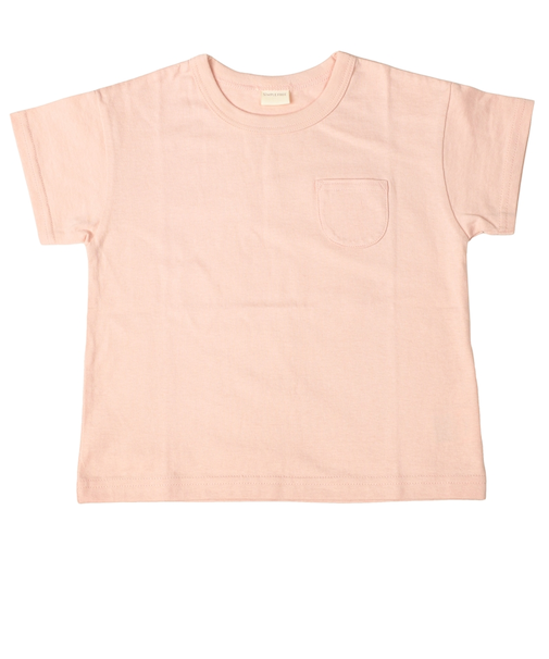 [キッズ]いつものTシャツ　半袖　天竺素材　ピンク