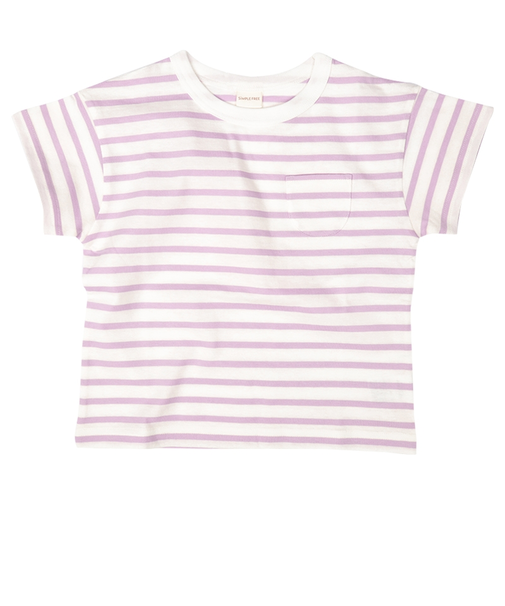 [キッズ]いつものTシャツ　半袖　天竺素材　パープル