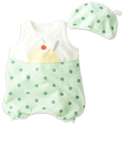 なりきりロンパース　帽子付　オフホワイト