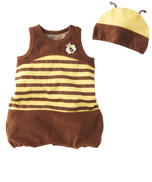 なりきりロンパース　帽子付　ブラウン