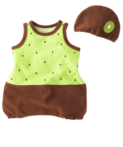 なりきりロンパース　帽子付　グリーン