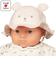 [42・44・46cm]キャペリンハット　うさ耳　パステル　ピンク