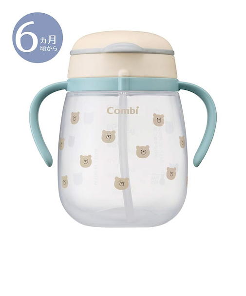 [340ml]ラクマグ 漏れないストローR くまさん