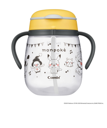 [340ml]ラクマグ 漏れないストロー モンポケ