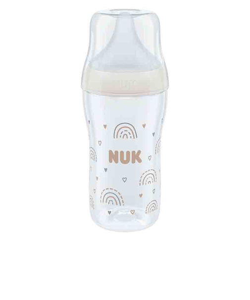 パーフェクトマッチほ乳びんプラスチック製/260ML/レインボー/適温目盛り付き