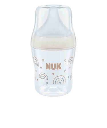 パーフェクトマッチほ乳びんプラスチック製／150ML／レインボー／適温目盛り付き