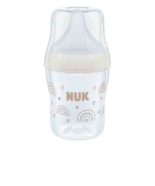 パーフェクトマッチほ乳びんプラスチック製／150ML／レインボー／適温目盛り付き