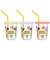 [230ml]ストロー付タンブラー 3個 ミッキーフレンズ風船