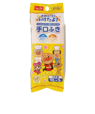 アンパンマン おでかけ手口ふき 10枚×3個