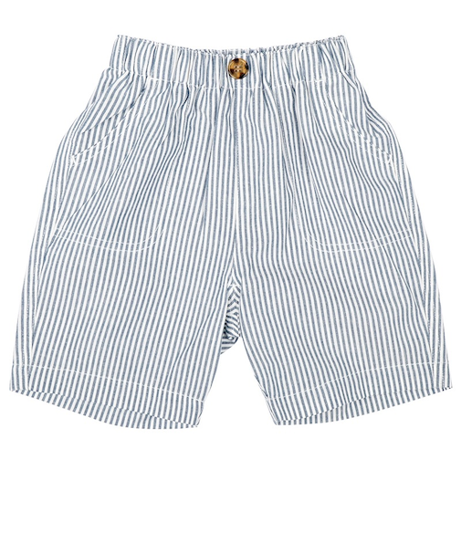 [ベビー]ショートパンツ　先染チェック ネイビー