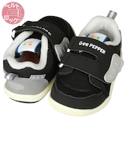 [15.0～16.0cm]履かせやすいシューズ　ブラック