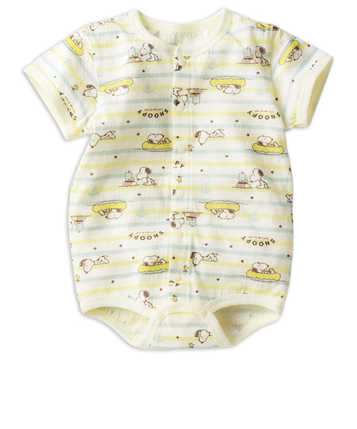 半袖　プレオール　スヌーピー　総柄 クリーム