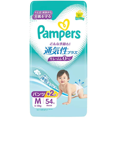 [パンツ]パンパース 通気性プラス Mサイズ54枚