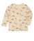 [キッズ]長袖　Tシャツ　総柄　ベージュ