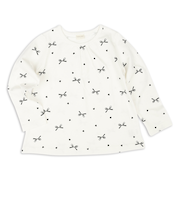 [キッズ]長袖　Tシャツ　総柄　ブラック