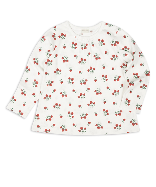 [キッズ]長袖　Tシャツ　総柄　ピンク