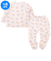 [キッズ]ねんね応援　長袖　パジャマ　カラフルユニコーン パープル