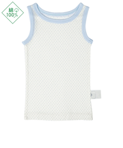[ベビー]おしゃれインナー　タンクトップ　サックス