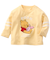 [ベビー]長袖Ｔシャツ　さがら刺しゅう　プー　イエロー