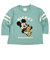 [ベビー]長袖Ｔシャツ　さがら刺しゅう　ミッキー　グリーン
