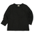 [ベビー]いつものＴシャツ　長袖　天竺素材　ブラック