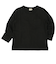 [ベビー]いつものＴシャツ　長袖　天竺素材　ブラック
