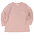 [ベビー]いつものＴシャツ　長袖　天竺素材　ピンク