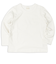 [キッズ]いつものＴシャツ　長袖　天竺素材　オフホワイト