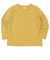 [キッズ]いつものＴシャツ　長袖　天竺素材　イエロー