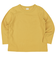 [キッズ]いつものＴシャツ　長袖　天竺素材　イエロー