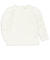 [キッズ]いつものＴシャツ　長袖　天竺素材　襟付き　オフホワイト