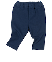 [ベビー]いつものパンツ　7分丈　摩擦に強い　ネイビー