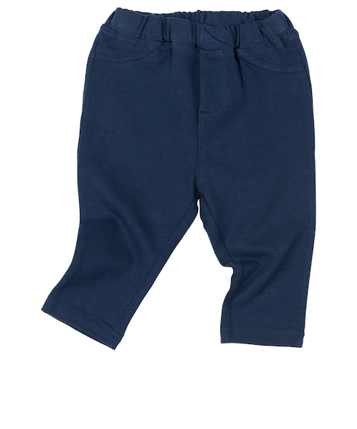 [ベビー]いつものパンツ　7分丈　摩擦に強い　ネイビー