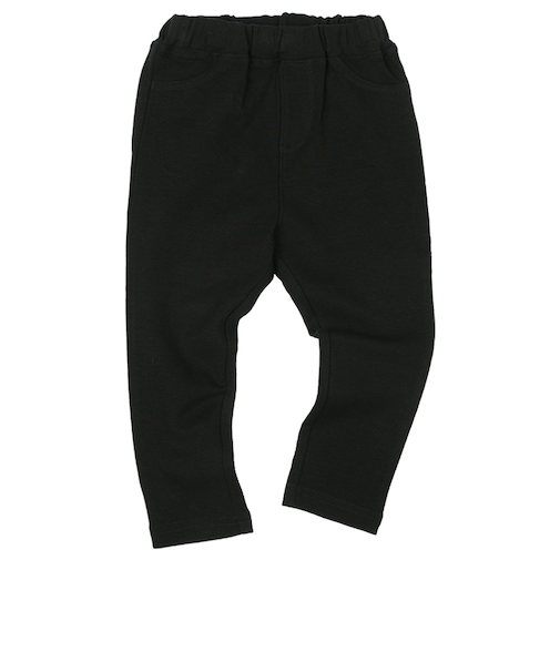 [ベビー]いつものパンツ　10分丈　摩擦に強い　ブラック